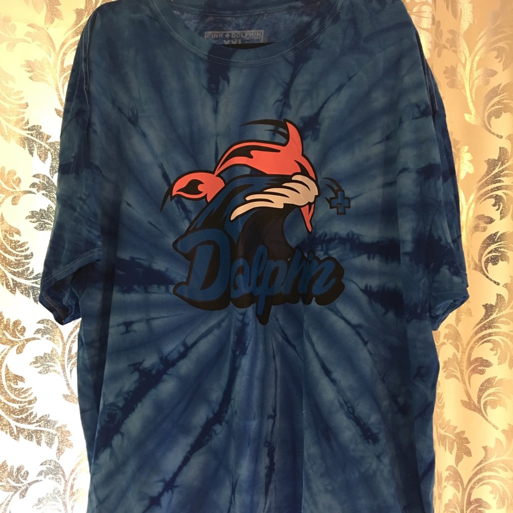 Pink + Dolphin Tye Dye T-Shirt